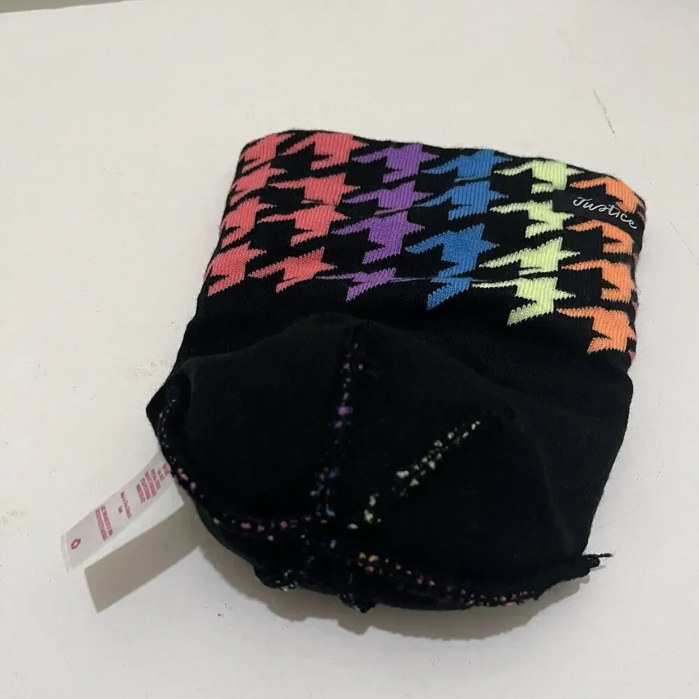 Justice black multicolor